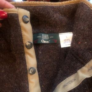 Orvis brand new large wool sweater